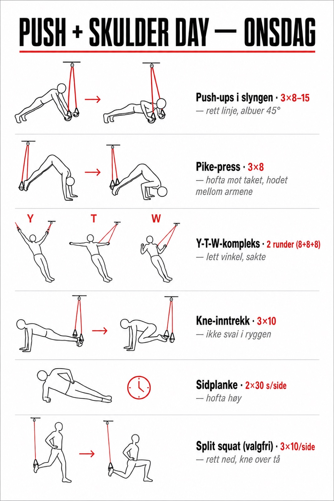 Plakat: Push + skulder day